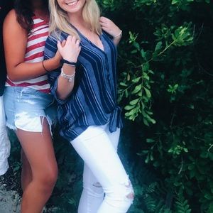 Escape by Blu Pepper  tie front top